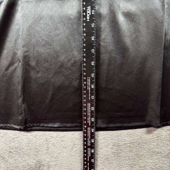 Susan Graver Lace Tunic Top & Shell Button Front Party Formal Black XL L164 - Picture 11 of 13